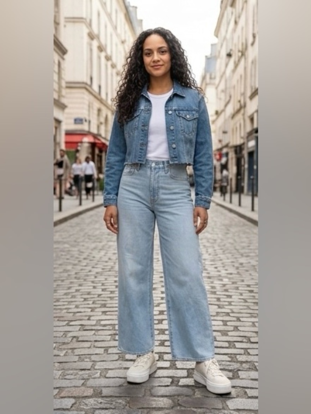 Universal Thread Mid-Rise Super Wide Leg Jeans Light Wash Size 6R - Picture 3 of 12